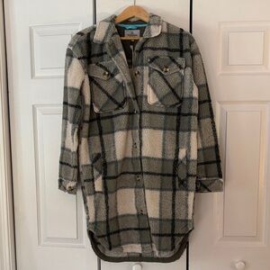 Passenger Cream and Gray Teddy Sherpa  Jacket